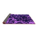 Sideview of Abstract Purple Modern Rug, abs1156pur