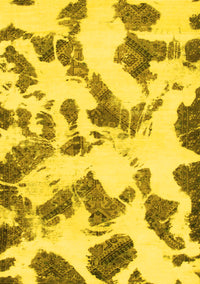 Abstract Yellow Modern Rug, abs1157yw