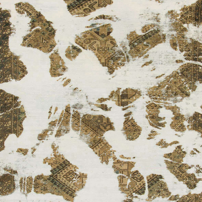 Machine Washable Abstract Dark Gold Brown Rug, wshabs1157