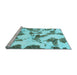 Sideview of Machine Washable Abstract Light Blue Modern Rug, wshabs1157lblu