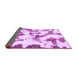 Sideview of Abstract Purple Modern Rug, abs1157pur