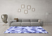 Machine Washable Abstract Blue Modern Rug in a Living Room, wshabs1157blu