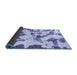 Sideview of Abstract Blue Modern Rug, abs1157blu