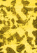 Machine Washable Abstract Yellow Modern Rug, wshabs1157yw