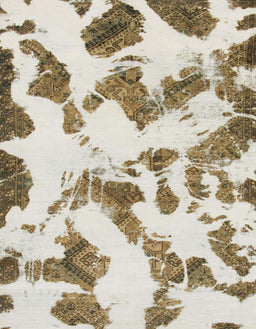 Abstract Dark Gold Brown Modern Rug, abs1157