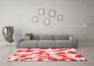 Modern Red Washable Rugs