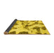 Sideview of Abstract Yellow Modern Rug, abs1157yw