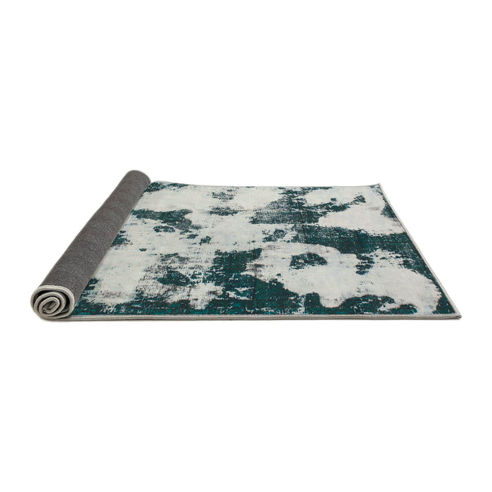 Sideview of Abstract Light Gray Modern Rug, abs1158