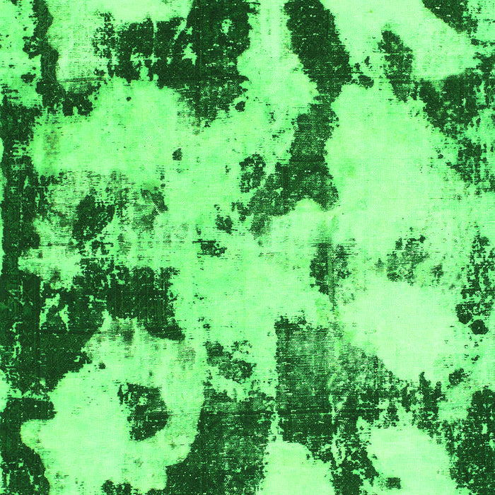 Machine Washable Abstract Green Modern Area Rugs, wshabs1158grn