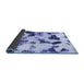 Sideview of Abstract Blue Modern Rug, abs1158blu