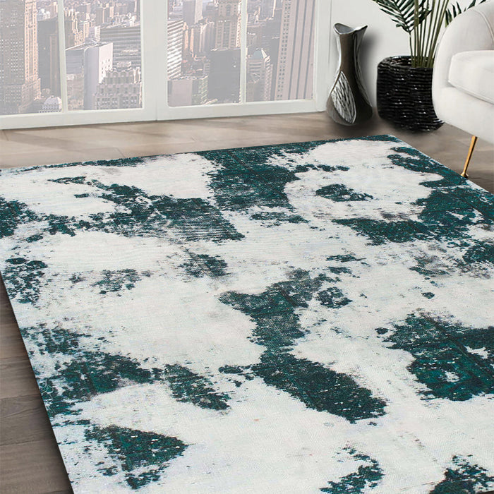 Machine Washable Abstract Light Gray Rug in a Family Room, wshabs1158