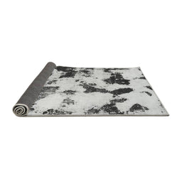 Sideview of Abstract Gray Modern Rug, abs1158gry