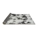 Sideview of Abstract Gray Modern Rug, abs1158gry