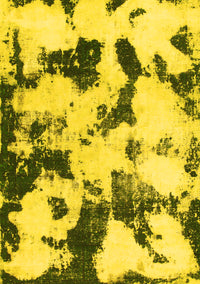 Abstract Yellow Modern Rug, abs1158yw