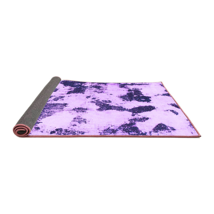 Sideview of Abstract Purple Modern Rug, abs1158pur