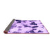 Sideview of Abstract Purple Modern Rug, abs1158pur