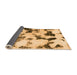 Sideview of Abstract Orange Modern Rug, abs1158org