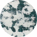 Round Machine Washable Abstract Light Gray Rug, wshabs1158