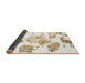 Sideview of Abstract Off White Beige Modern Rug, abs1159