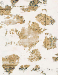 Machine Washable Abstract Off White Beige Rug, wshabs1159