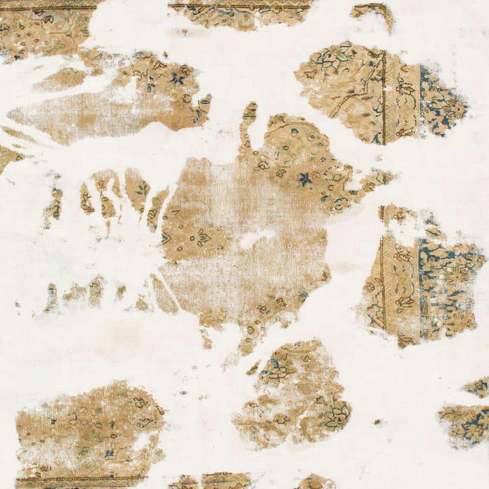 Machine Washable Abstract Off White Beige Rug, wshabs1159