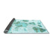 Sideview of Abstract Light Blue Modern Rug, abs1159lblu