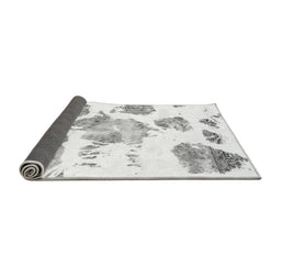 Sideview of Abstract Gray Modern Rug, abs1159gry