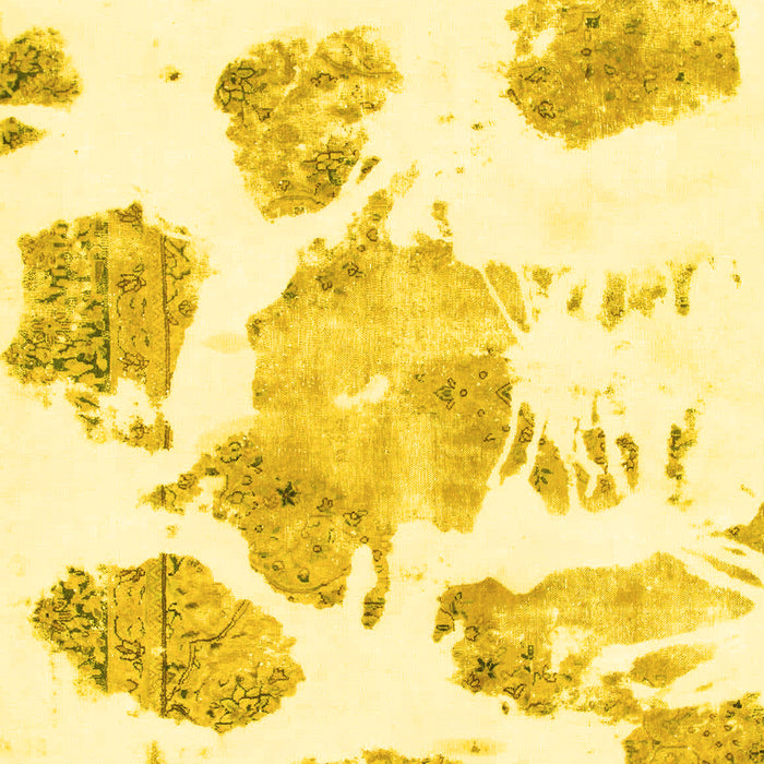 Machine Washable Abstract Yellow Modern Rug, wshabs1159yw