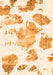 Machine Washable Abstract Orange Modern Area Rugs, wshabs1159org