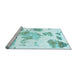 Sideview of Machine Washable Abstract Light Blue Modern Rug, wshabs1159lblu