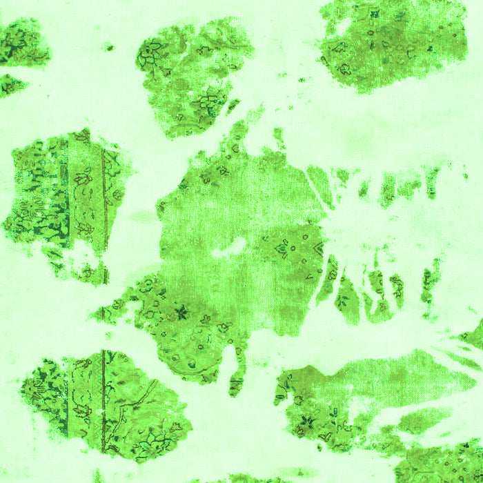 Abstract Green Modern Rug, abs1159grn