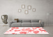 Modern Red Washable Rugs