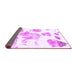 Sideview of Abstract Purple Modern Rug, abs1159pur