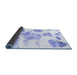 Sideview of Abstract Blue Modern Rug, abs1159blu