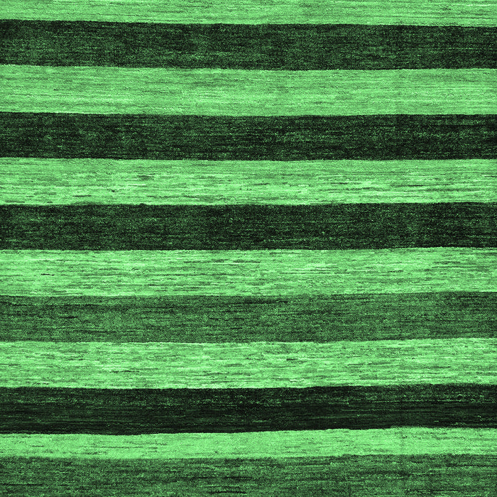 Machine Washable Abstract Emerald Green Modern Area Rugs, wshabs115emgrn