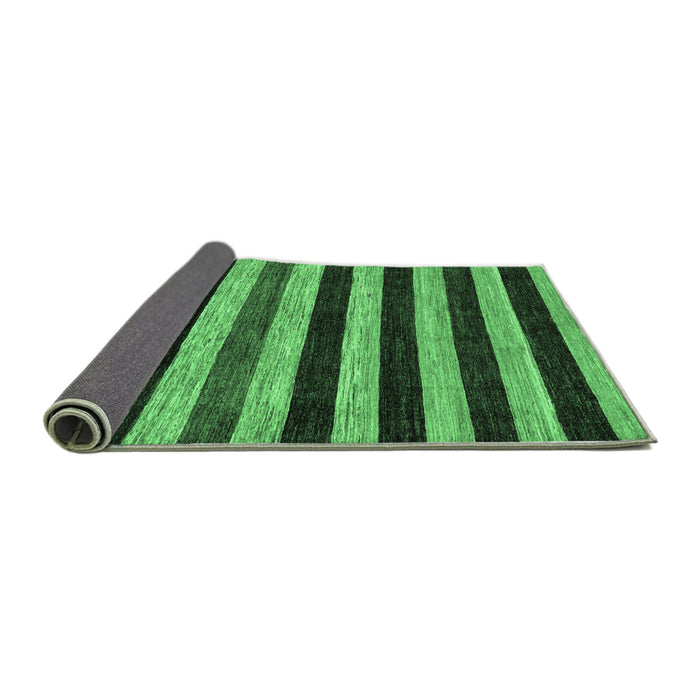 Sideview of Abstract Emerald Green Modern Rug, abs115emgrn