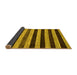 Sideview of Abstract Yellow Modern Rug, abs115yw