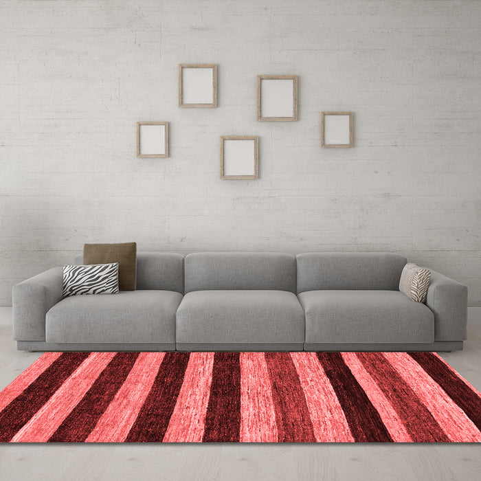 Modern Red Washable Rugs