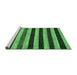 Sideview of Machine Washable Abstract Emerald Green Modern Area Rugs, wshabs115emgrn