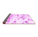 Sideview of Abstract Purple Modern Rug, abs1160pur