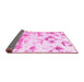 Sideview of Abstract Pink Modern Rug, abs1160pnk