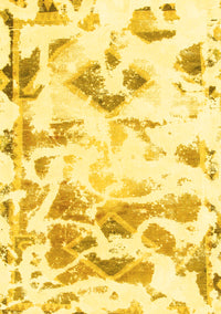 Abstract Yellow Modern Rug, abs1160yw