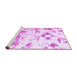 Sideview of Machine Washable Abstract Purple Modern Area Rugs, wshabs1160pur