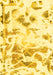 Machine Washable Abstract Yellow Modern Rug, wshabs1160yw