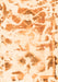 Machine Washable Abstract Orange Modern Area Rugs, wshabs1160org