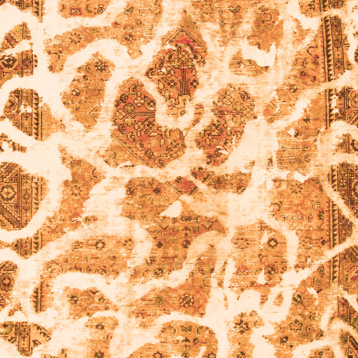 Machine Washable Abstract Orange Modern Area Rugs, wshabs1161org