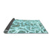 Sideview of Abstract Light Blue Modern Rug, abs1161lblu