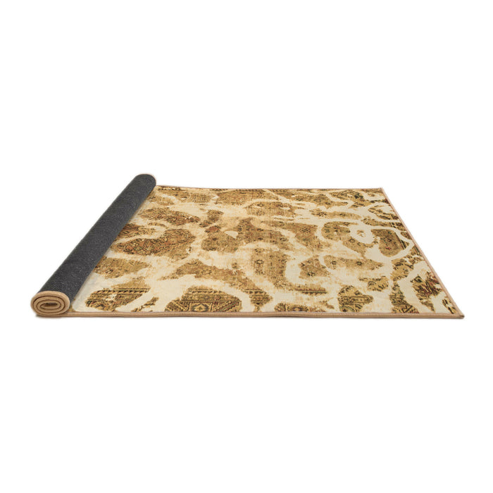 Sideview of Abstract Brown Modern Rug, abs1161brn
