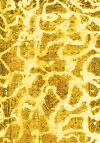 Abstract Yellow Modern Rug, abs1161yw