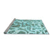 Sideview of Machine Washable Abstract Light Blue Modern Rug, wshabs1161lblu